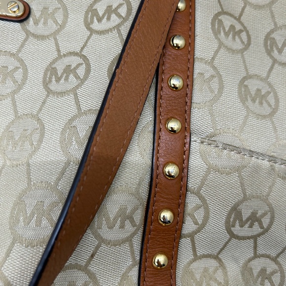 Michael Kors Tan and Brown Signature Tote - Picture 7 of 7